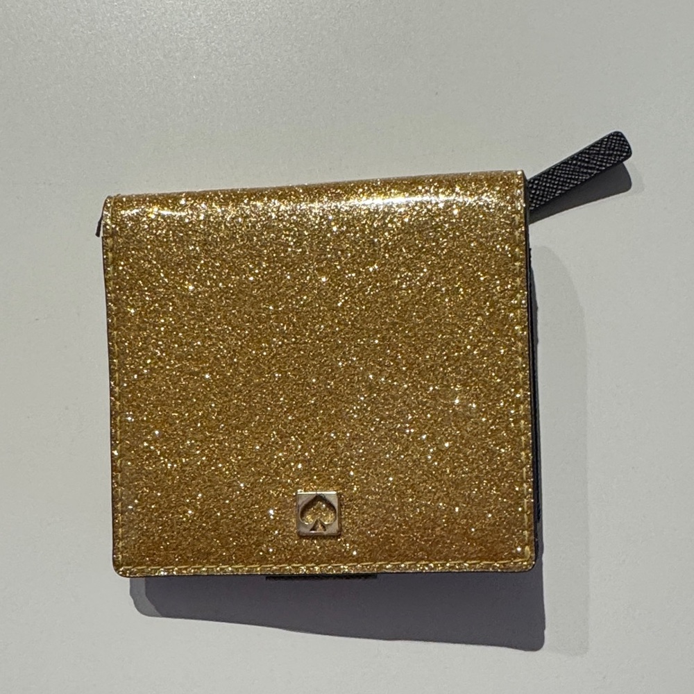 Kate Spade Gold Glitter Wallet